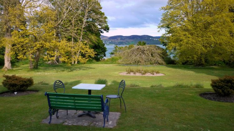 Seat with a view at Rathmullan House
